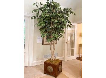Extra Tall Potted Silk Tree