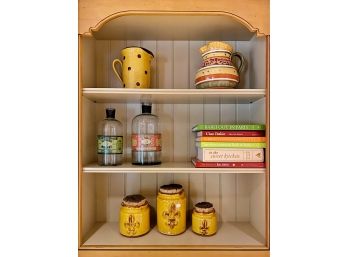 French Shelf Decor And Cookbooks For The Kitchen!
