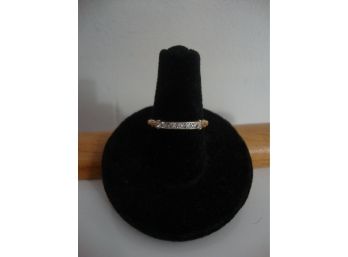 14K Gold With Diamonds Ring Size 6.5