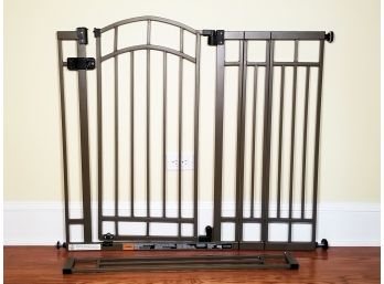 A Set Of Two Adjustable Doggie Gates