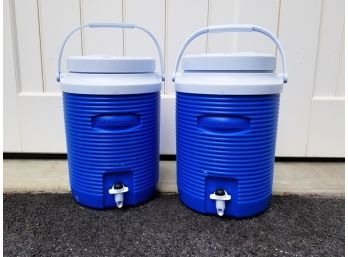 A Pair Of Drink Dispenser Coolers