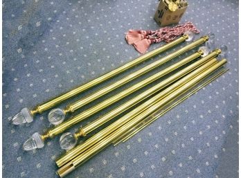 Crystal And Brass Curtain Rods