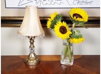 An Accent Lamp And Vase