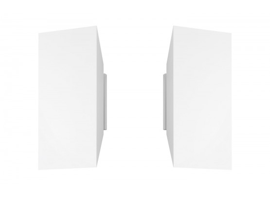 Pair Of Chamfer Indoor/outdoor Sconces By Sonneman