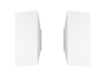 Pair Of Chamfer Indoor/outdoor Sconces By Sonneman