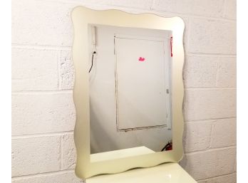 Kentwood Mirror With Wavy Frosted Glass Border