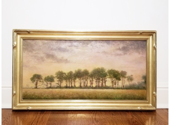 Oil On Canvas, 'On Hammock Pond Road,' By Marla Korr (Gallery Price $9500)
