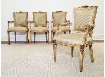 A Set Of 4 Custom Designed Italian Armchairs By Galimberti Lino 1 Of 2