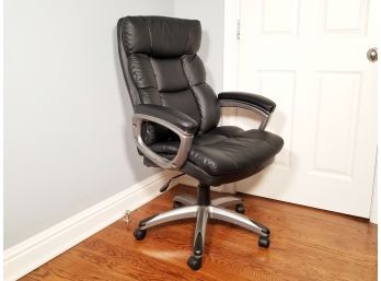 A Leather Office Chair By Burlston