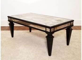 A Custom Designed Paneled Mirror Coffee Table By Lawrence Cottrell