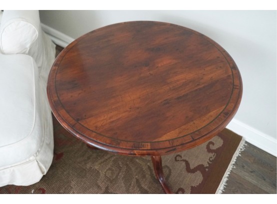 Dark Wooden Tilt Top Side Table