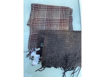 2 Jos A Banks Wool/cashmere Men’s Scarves Retail For 80$ A Piece Still With Tags