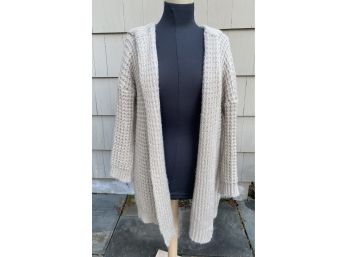 This Light Mohair/wool Blend From “philosophy “ Beige Sweater Is One Size And In Great Condition