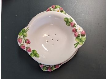 Italian Fine China - Serving Dishes Spaghetti Bowl And Plate