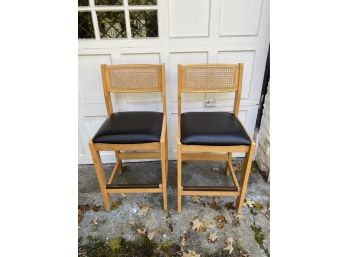 Set Of Two Wooden Chairs