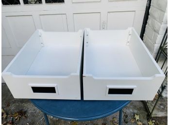 Two Rolling Drawers For Below Bed Storage