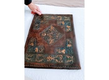 Antique Leather Manuscript Folder From Italy