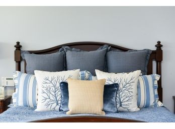 Barclay Butera Luxurious Pillows And King Size Coverlet