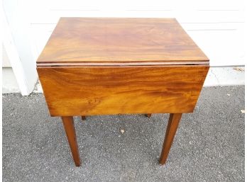 Drop-leaf End Table - Compact Size When Folded