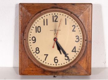 General Electric Clock Mid-Century Clock Made In Bridgeport, CT