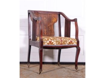 Marquetry Inlay Chair