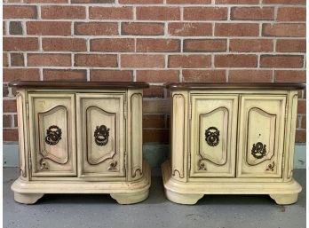 Vintage Stanley French Provincial Style, Bed Side Tables/ Nightstands