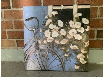 Bicycle & Flowers, Pretty Commercial Art Piece