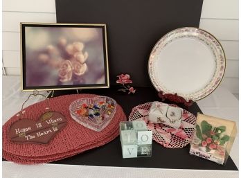 Colorful Spring, Easter Themed Lot Featuring Vintage & Modern Items Including A Haviland Limoges Plate.