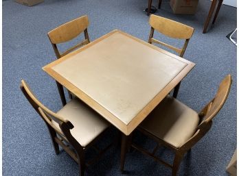 Vintage Norquist Folding Table & Chairs