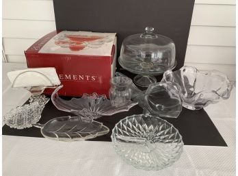Cofrac Art Verrier France Bowl Is The Centerpiece Of A Beautiful & Practical Group Of Glass Serving Pieces.