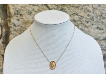 Tagliamonte Italian 14K Yellow Gold Pendant And Necklace