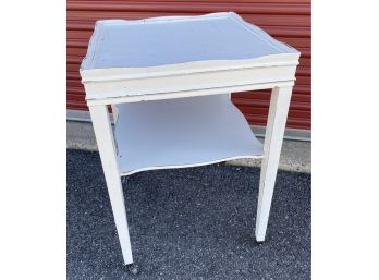 White Stand On Casters
