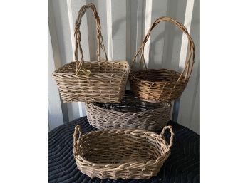 Four Twig Style Baskets