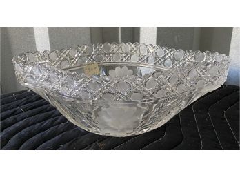Gorgeous Cut Crystal Serving Dish
