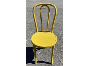 Thonet Bent Wood Yellow Chair