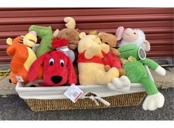Basket With Stuffed Animals