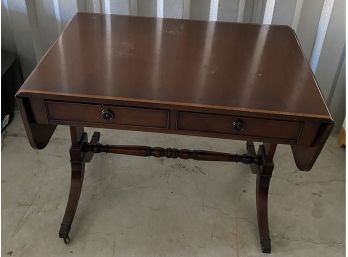 Hathaway’s Two Drawer Drop Leaf Table