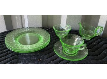 Green Vasalene Glass