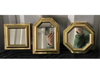 Three Plastic Decorative Mirrors