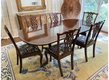Charak “Danbury” 1930s Dining Table And Twelve Chairs