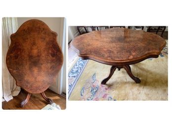 Victorian English Tilt Top Antique Table