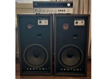 Two Venturi Speakers And The Fisher 202 Turner
