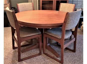 Mid Century Designed Teak Dining Table & Four Chairs