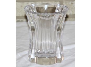 Orrefors Crystal Ribbed Vase