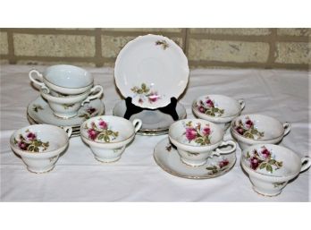 Bond Ware Tea Cups & Saucers - 16 Pieces
