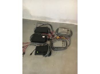 E77 Lot Of 6 Marine Battery Chargers, Probably By Guest