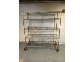 E65 Large Metal Industrial Rolling Shelf, Very Strong