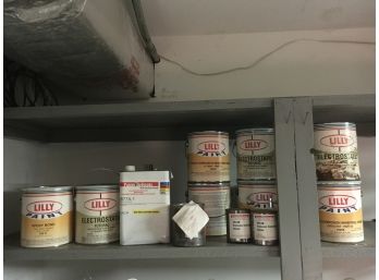 E101 Lot Of Lilly Industrial Paint, Expensive Items (Buyer Must Take All)