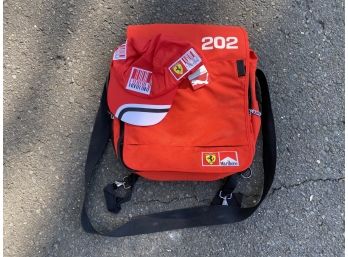 Fila Marlboro / Ferarri Nylon Messenger Bag And Bike Cap