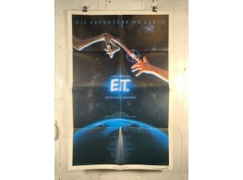 ET The Extra Terrestrial One Sheet Movie Poster 1982